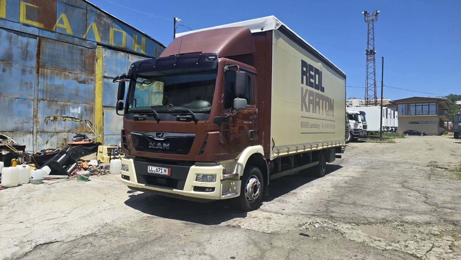Man Tgm 12.290  / евро 6 / 7.30 дължина / падащ борд