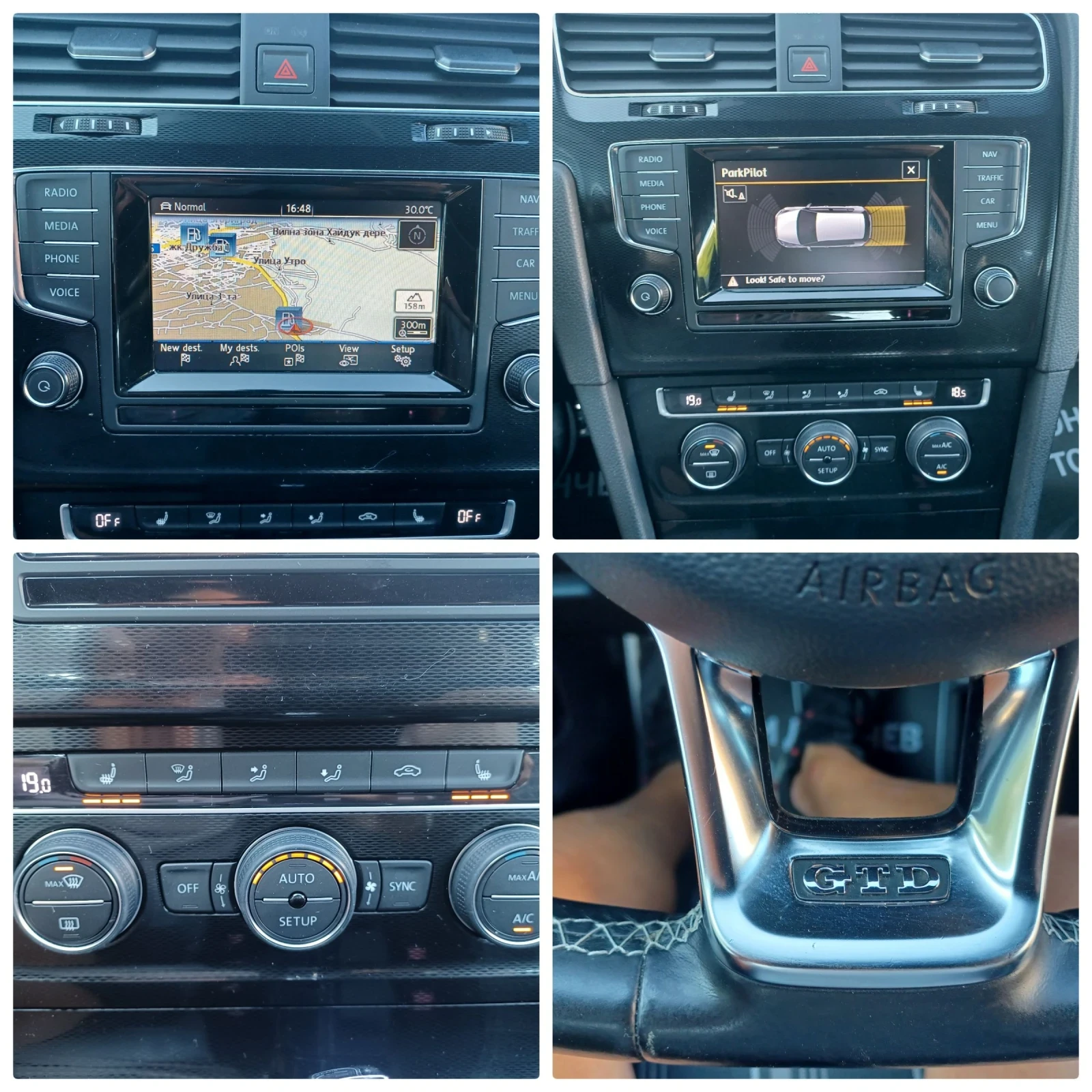 VW Golf 2.0-184 GTD! AVTOMAT! NAVIGATION!DISTRONIC!F-1 NA  | Mobile.bg — изображение 13