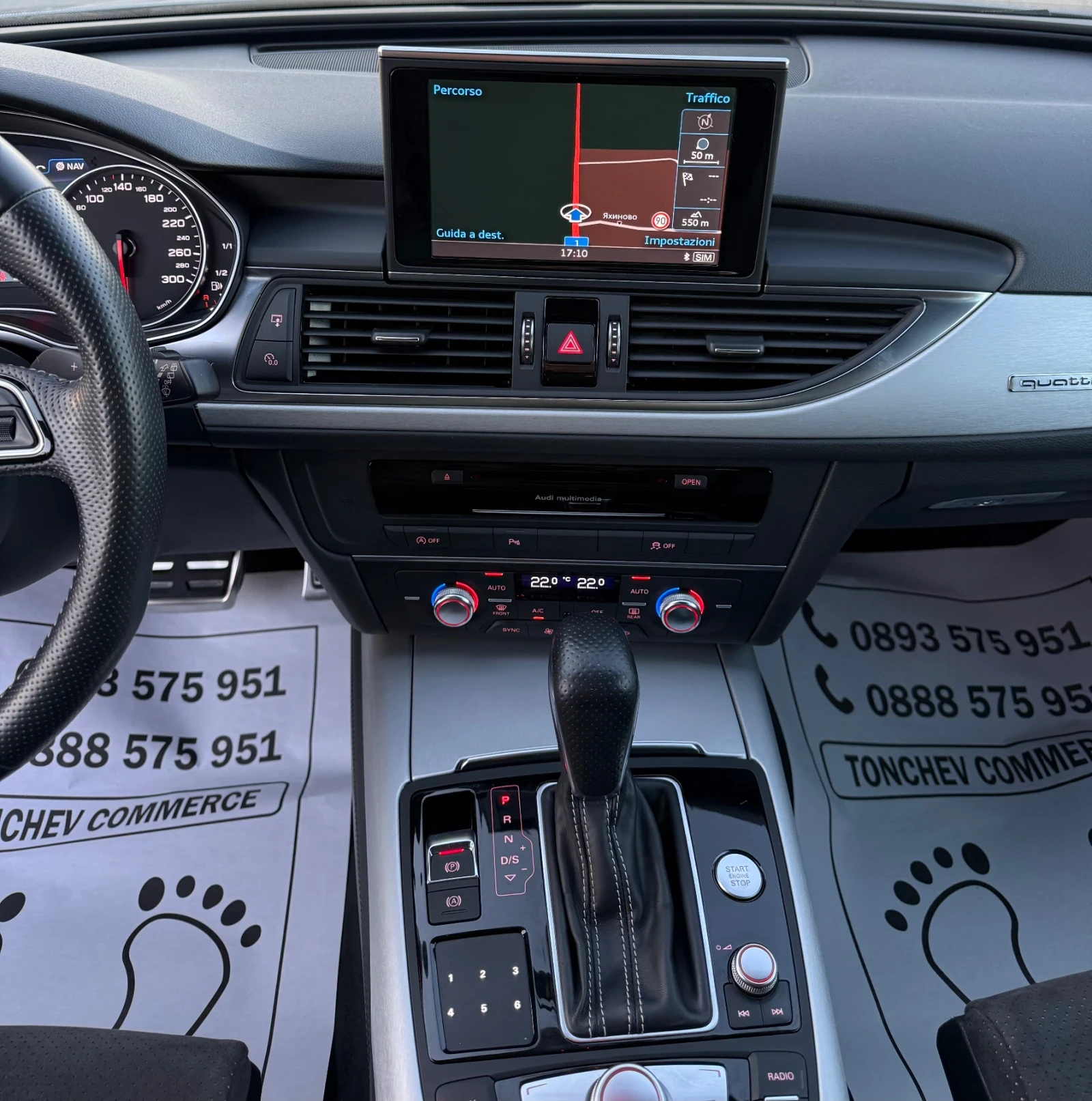 Audi A6 2.0-TDI-quattro-190k.s-MATRIX-S-line+ + + KAMERA-F, снимка 10 - Автомобили и джипове - 53844137