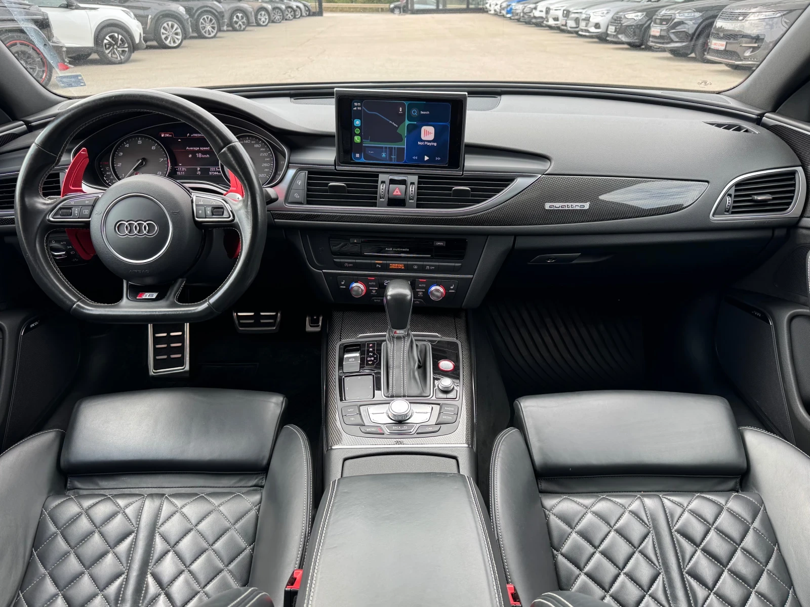 Audi S6 V8T* FACELIFT* BLACK LINE EDITION* 97000км* FULL* , снимка 11 - Автомобили и джипове - 56129164