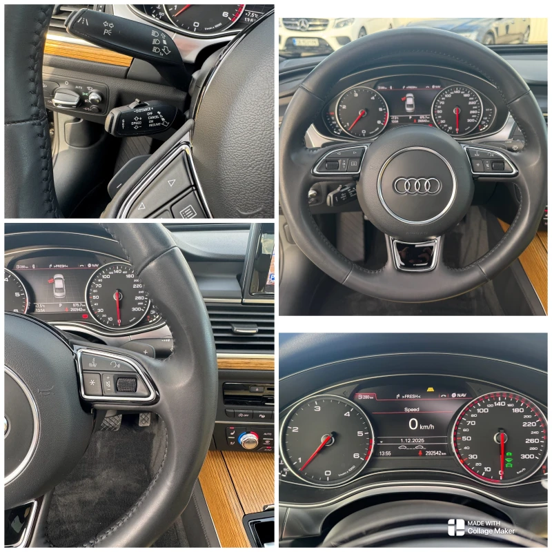 Audi A6 BiTDI-313ps CAM360 DISTRON HUD ПОДГР+ ОБДУХ KEYLES, снимка 13 - Автомобили и джипове - 52621998