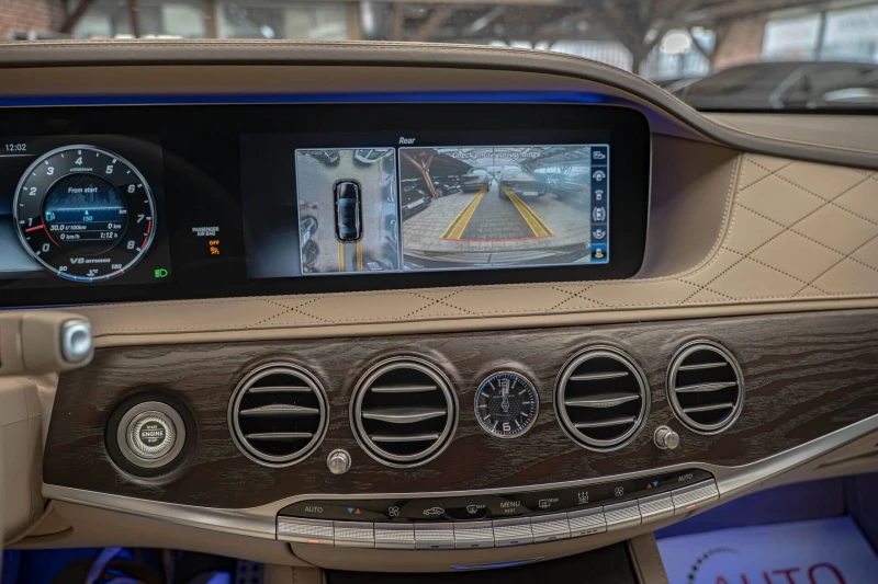 Mercedes-Benz S 63 AMG 4M+ /LONG/RSE/Carbon/Керамика/3D Burm/HuD/SKY/Каме, снимка 14 - Автомобили и джипове - 53395122
