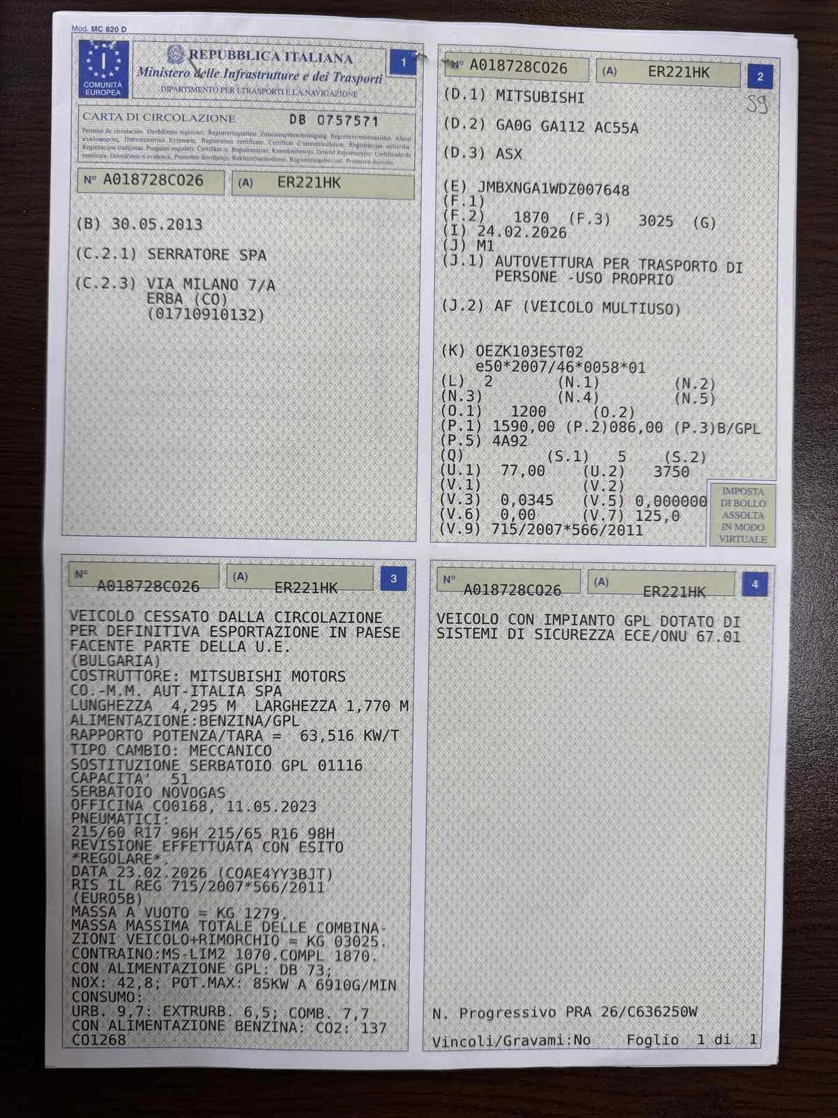 Mitsubishi ASX 1.6I GAZ, снимка 15 - Автомобили и джипове - 54025996