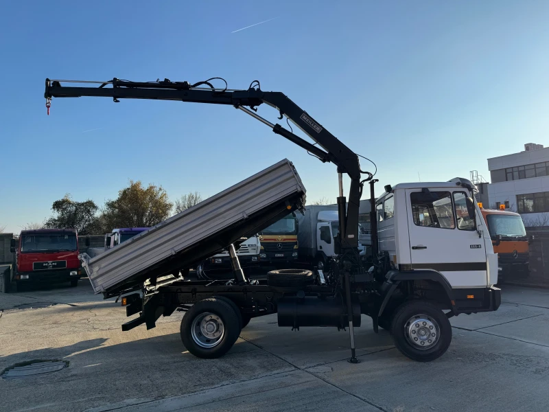 Mercedes-Benz 1114 тристранен самосвал с кран, снимка 4 - Камиони - 52752095