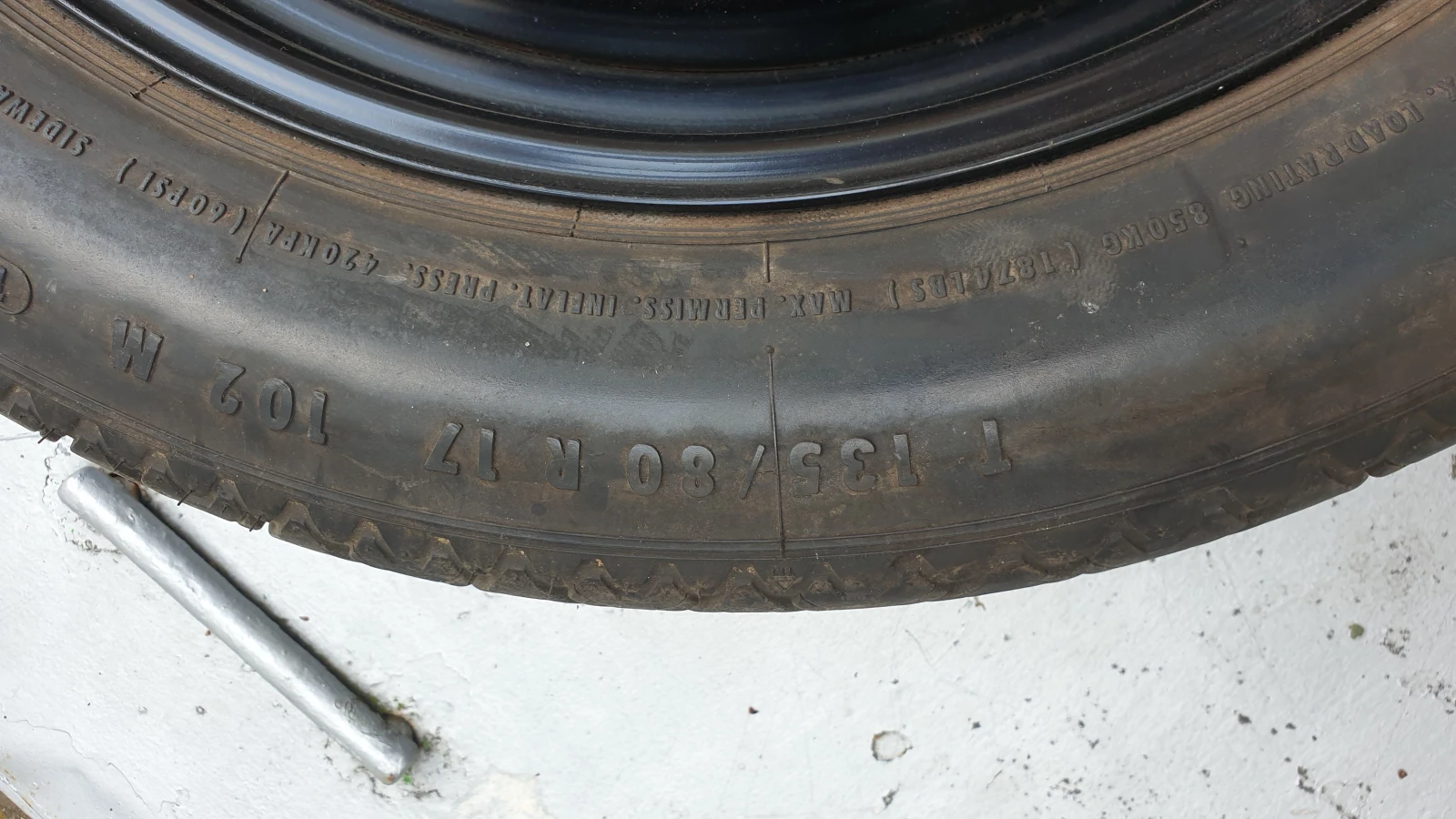 Гуми с джанти Continental 135/80R17, снимка 4 - Гуми и джанти - 55154400