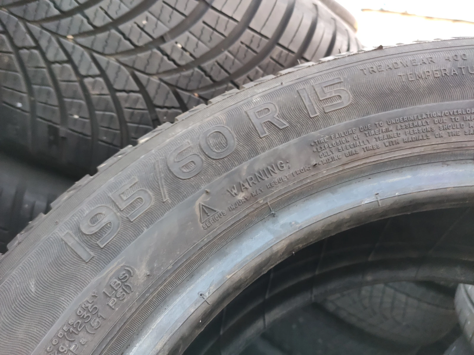 Гуми Летни 195/60R15, снимка 7 - Гуми и джанти - 54059960
