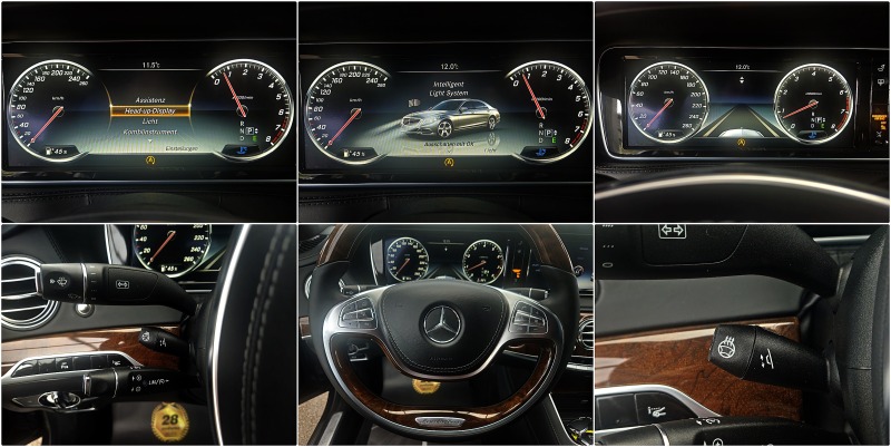 Mercedes-Benz S 500 L/AMG/4MAT/GERMANY/CAMERA/HEAD UP/МАСАЖ/ОБДУХ/LIZI, снимка 11 - Автомобили и джипове - 45422802