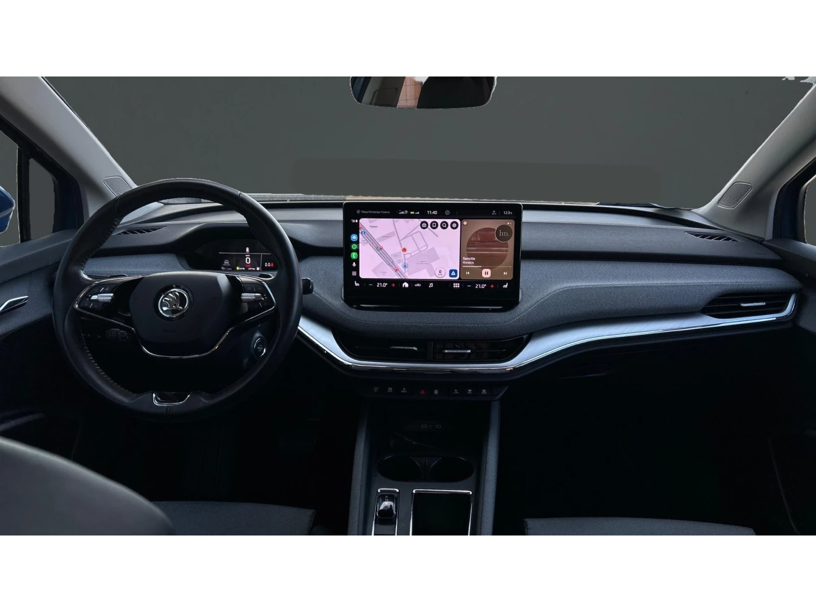 Skoda Enyaq iV80 ТЕРМОПОМПА, Месечна вноска от 350  , снимка 13 - Автомобили и джипове - 55679967
