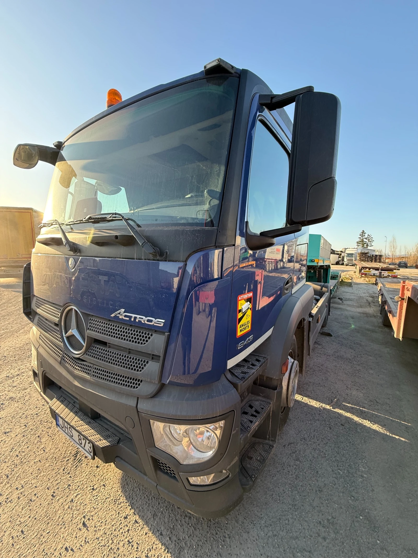 Mercedes-Benz Actros 1843 570000 АВТОВОЗ С МАГАРЕ LOHR ЛАФЕТ, снимка 4 - Камиони - 54954891
