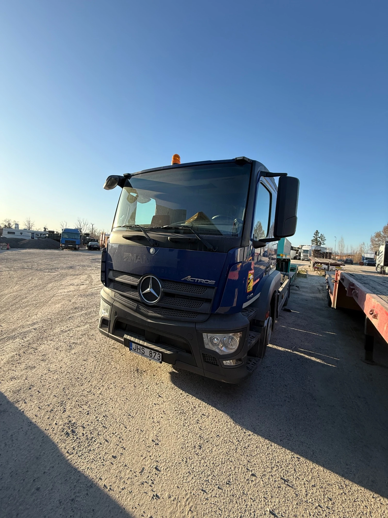 Mercedes-Benz Actros 1843 570000 АВТОВОЗ С МАГАРЕ LOHR ЛАФЕТ, снимка 3 - Камиони - 54954891