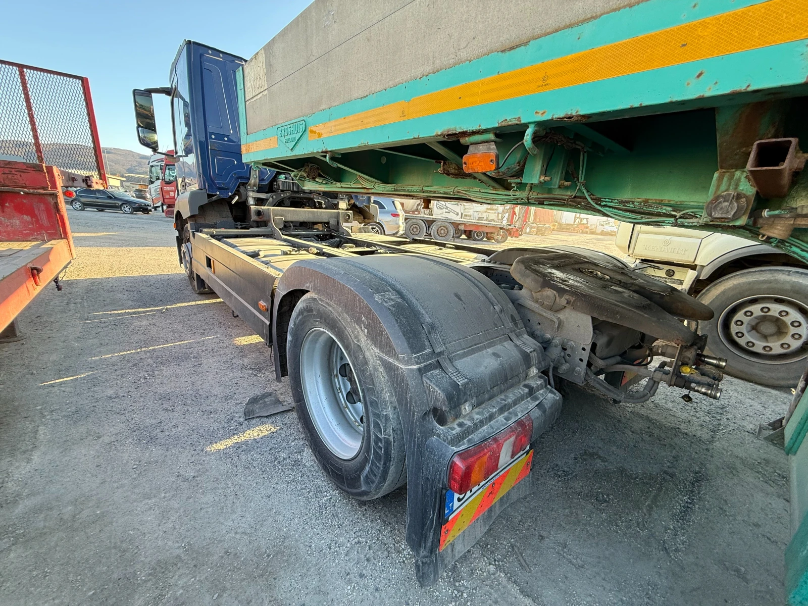 Mercedes-Benz Actros 1843 570000 АВТОВОЗ С МАГАРЕ LOHR ЛАФЕТ, снимка 9 - Камиони - 54954891