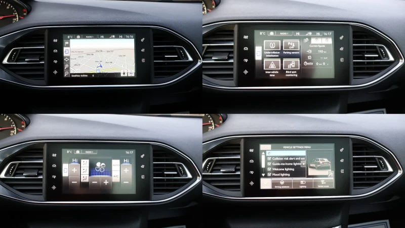 Peugeot 308 2.0HDI 150КС. АВТОМАТИК ДИСТРОНИК МАСАЖ KEYLESS , снимка 15 - Автомобили и джипове - 52631256