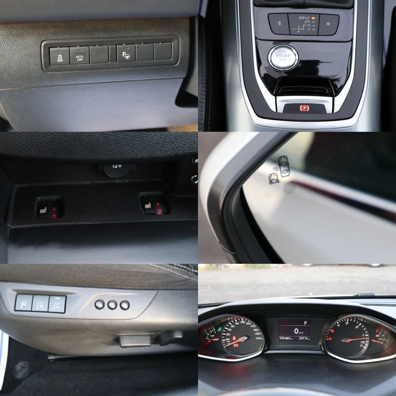 Peugeot 308 2.0HDI 150КС. АВТОМАТИК ДИСТРОНИК МАСАЖ KEYLESS , снимка 14 - Автомобили и джипове - 52631256
