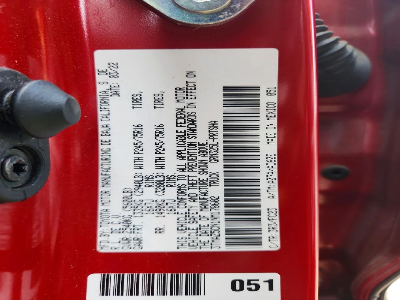 Toyota Tacoma 3.5l Sr5 V6, снимка 12 - Автомобили и джипове - 56044916