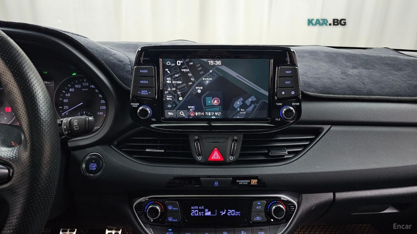 Hyundai I30 1.6 TURBO* N-Line* ПОДГРЕВ* ОБДУХВАНЕ* ПАНО* КАМЕР, снимка 14 - Автомобили и джипове - 56101448