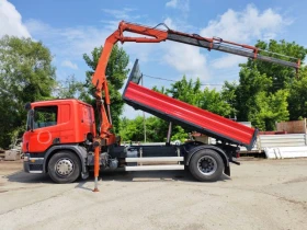 Scania P 230 Самосвал с кран, снимка 1