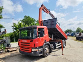 Scania P 230 Самосвал с кран, снимка 2