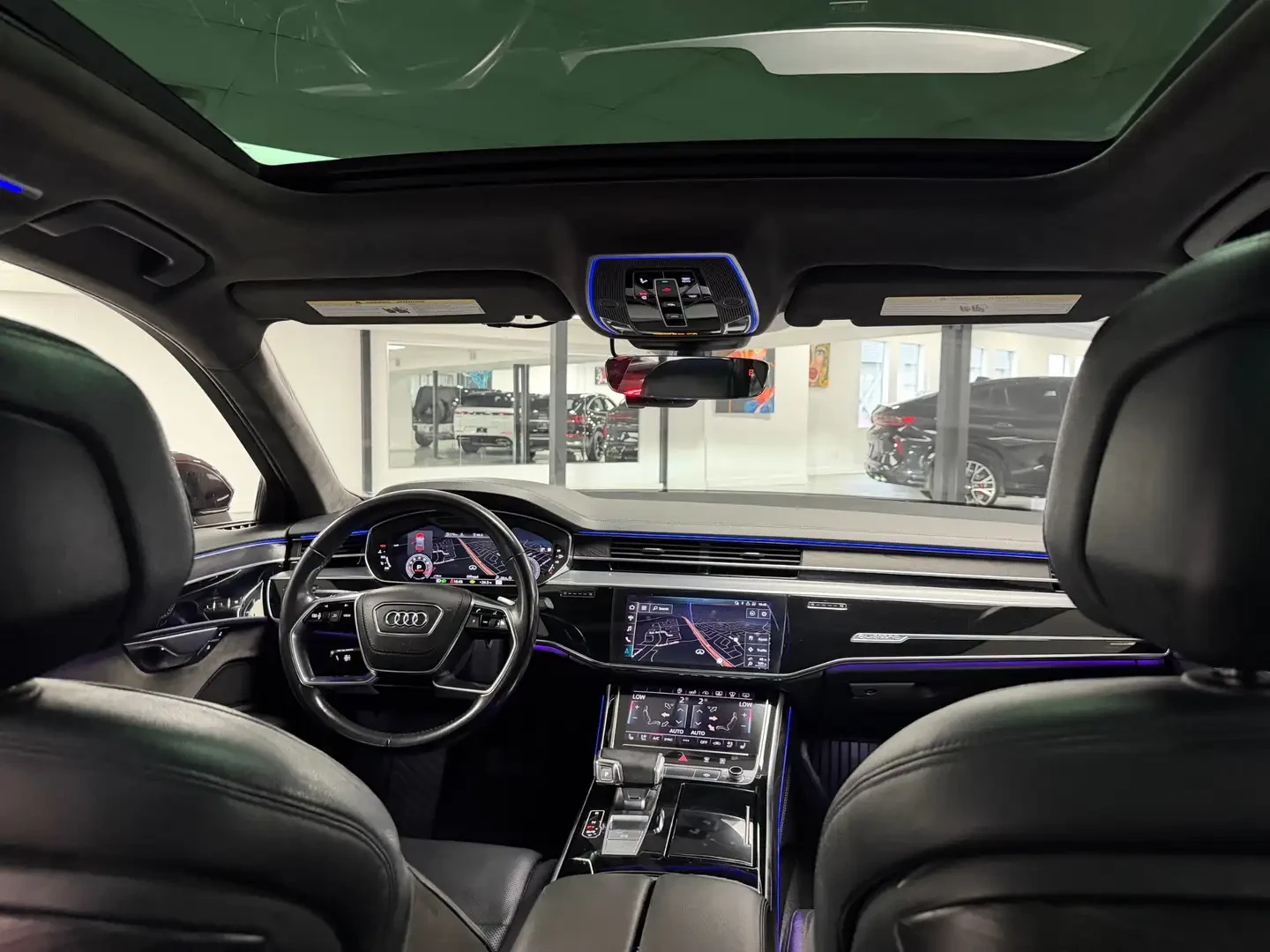 Audi A8 Long/60/SOFT/MATRIX/B&O/ВЪЗДУХ/ОБДУХ/ПАНОРАМА/, снимка 13 - Автомобили и джипове - 56180945