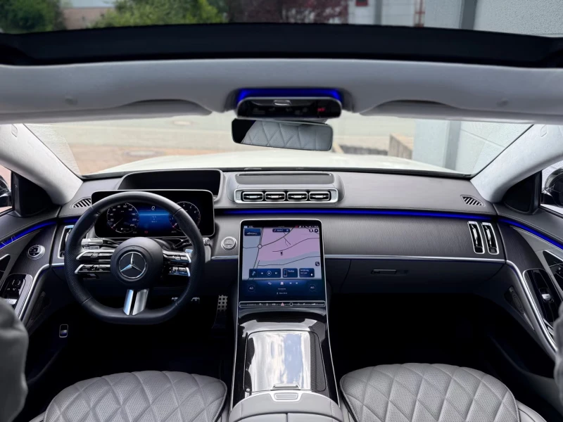 Mercedes-Benz S 450 AMG/367HP/LONG/DESIGNO/NIGHT/360/PANO/MASS/708v, снимка 6 - Автомобили и джипове - 51577841