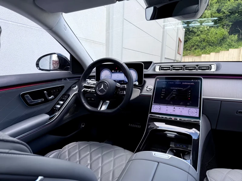 Mercedes-Benz S 450 AMG/367HP/LONG/DESIGNO/NIGHT/360/PANO/MASS/708v, снимка 7 - Автомобили и джипове - 51577841