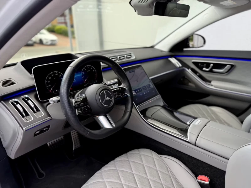 Mercedes-Benz S 450 AMG/367HP/LONG/DESIGNO/NIGHT/360/PANO/MASS/708v, снимка 5 - Автомобили и джипове - 51577841