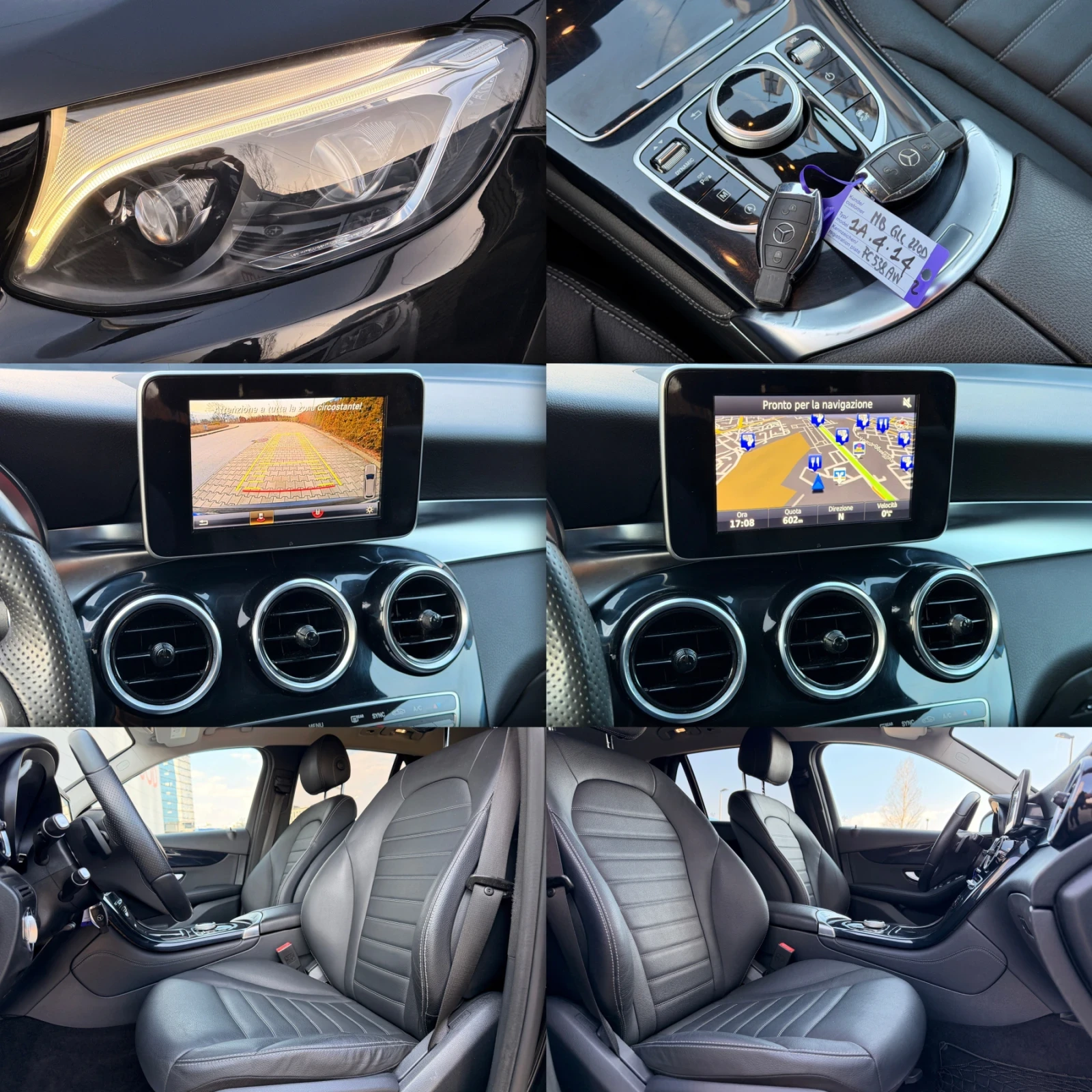 Mercedes-Benz GLC 220 2.2d-4MATIC-9G-TRONIC-КОЖА-LED-УНИКАЛЕН-198Х.КМ!!!, снимка 16 - Автомобили и джипове - 53740000