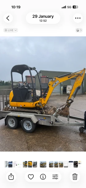 Багер JCB 8018, снимка 2
