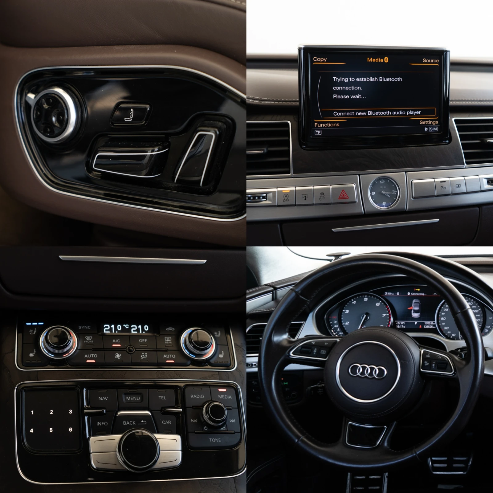 Audi S8 4.0TFSI = QUATTRO = FULLMAX = NIGHTVISION = ЛИЗИНГ, снимка 16 - Автомобили и джипове - 55620320