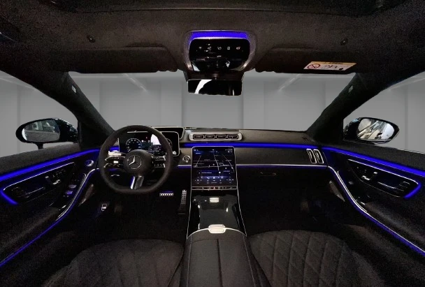 Mercedes-Benz S 580 Long 4Matic = AMG Line = Night Package Гаранция, снимка 9 - Автомобили и джипове - 54778838