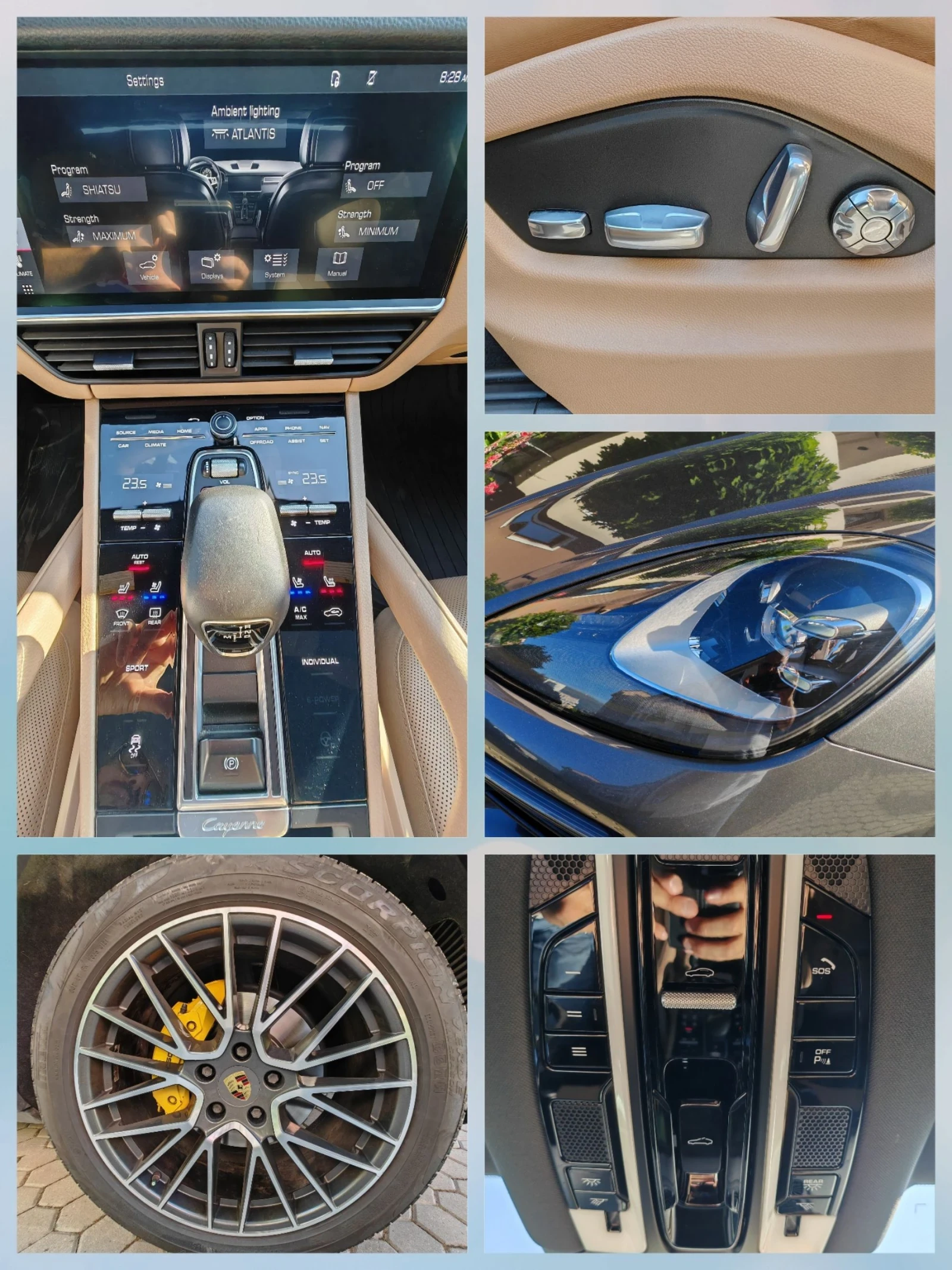 Porsche Cayenne ПАНОРАМА, ОБДУХВАНЕ, МАСАЖИ, ОБСЛУЖЕН 130К. КМ., снимка 17 - Автомобили и джипове - 55051734
