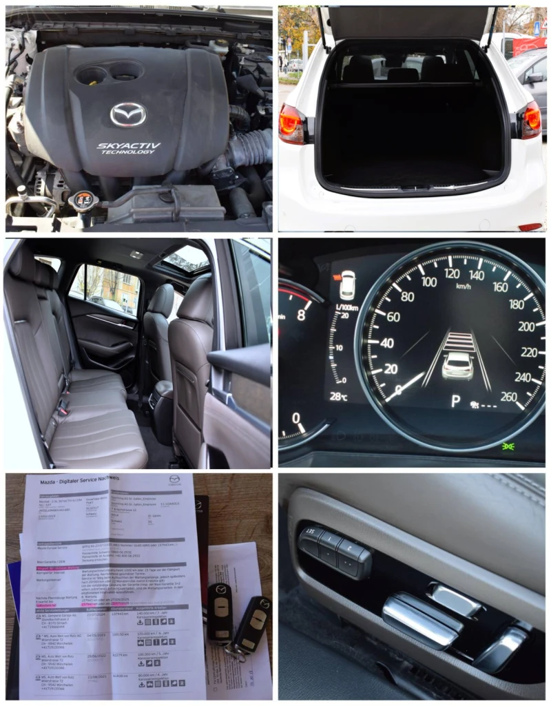 Mazda 6 2.5ШВЕЙЦАРИЯ-TAKUMI/ДИСТРОНИК/LANE ASSIST/360, снимка 17 - Автомобили и джипове - 52754614