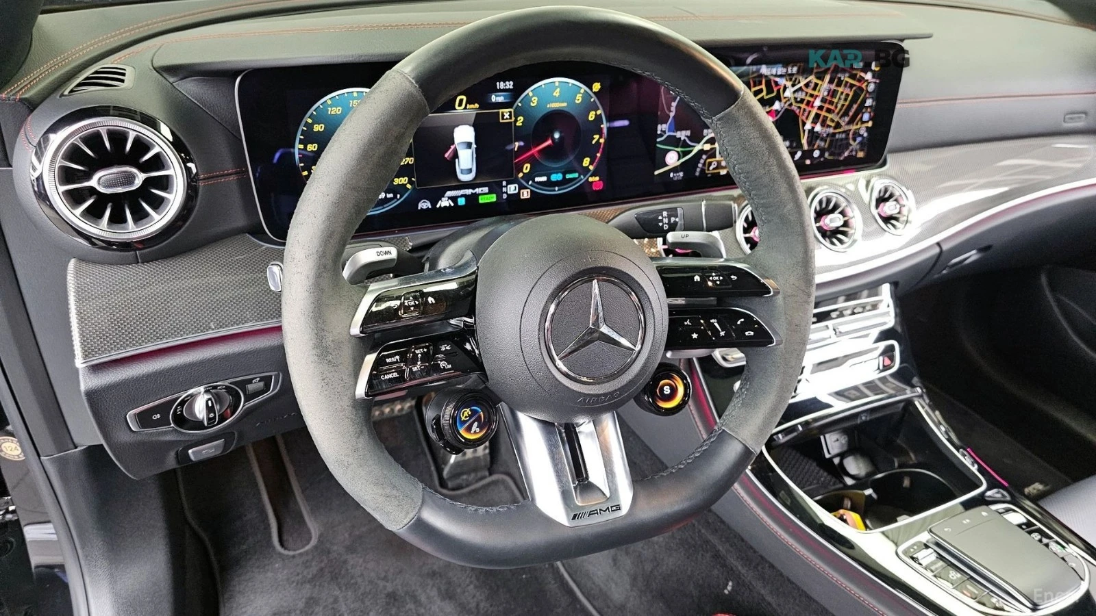 Mercedes-Benz E 53 AMG 4MATIC COUPE* HUD* КОЖА* ПАНО* ОБДУХВ* 360, снимка 12 - Автомобили и джипове - 55064401