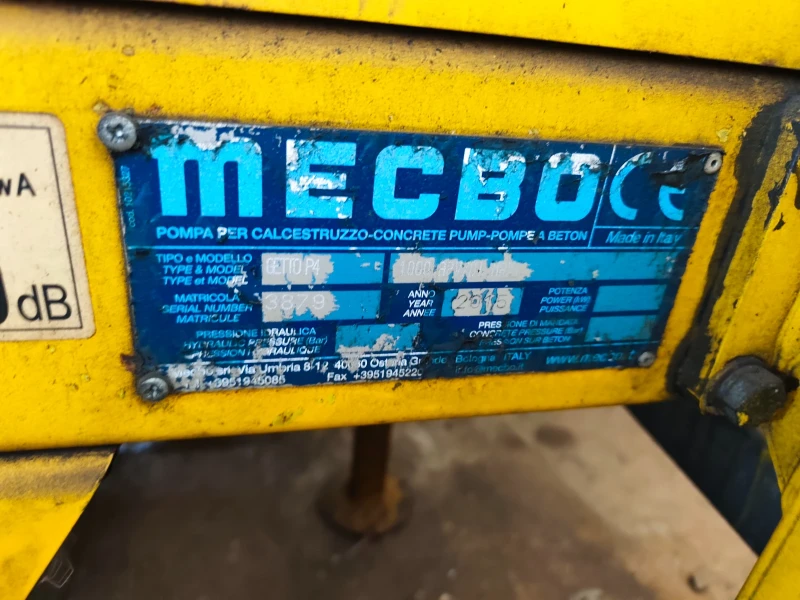 Бетон помпа Друга марка MECBO, снимка 6 - Индустриална техника - 53224155
