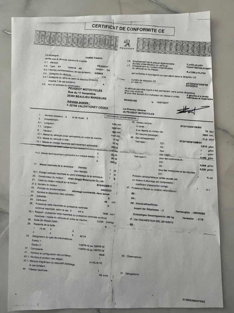 Peugeot Kissbee, снимка 14 - Мотоциклети и мототехника - 50955199