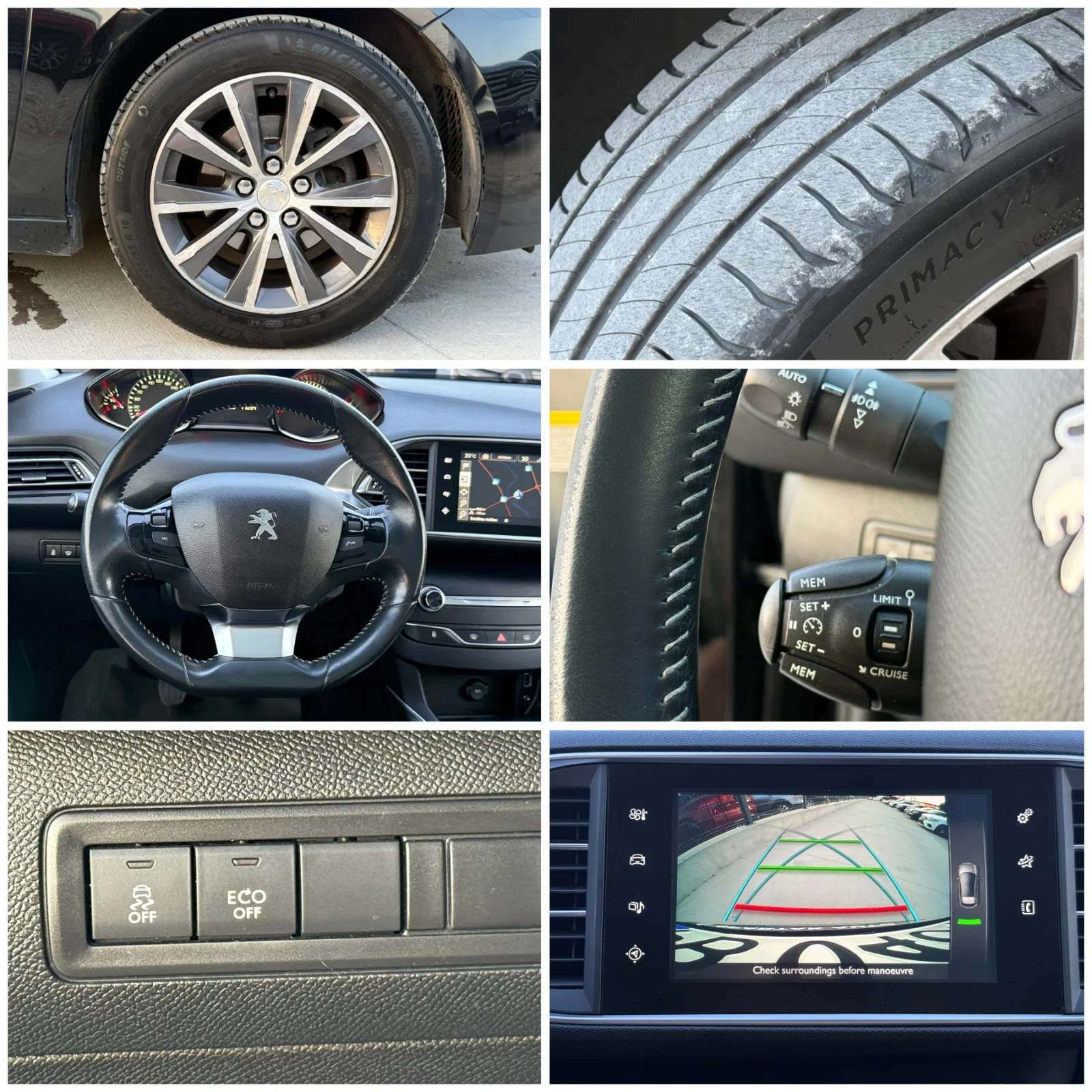 Peugeot 308 1.2i* 2015г* РЪЧКА* Топ Състояние* СЕРВИЗНА* , снимка 17 - Автомобили и джипове - 55216471