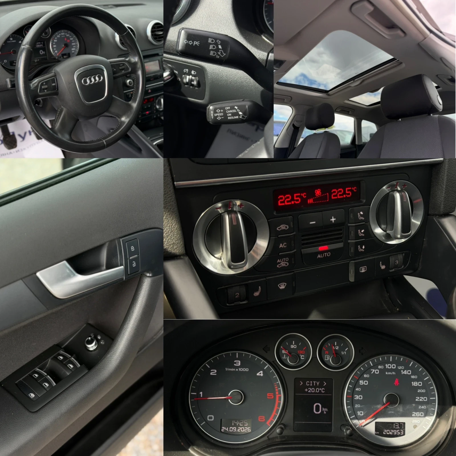 Audi A3 2.0TDI 140кс 6ск ПАНОРАМА ПОДГРЕВ, снимка 17 - Автомобили и джипове - 56221942