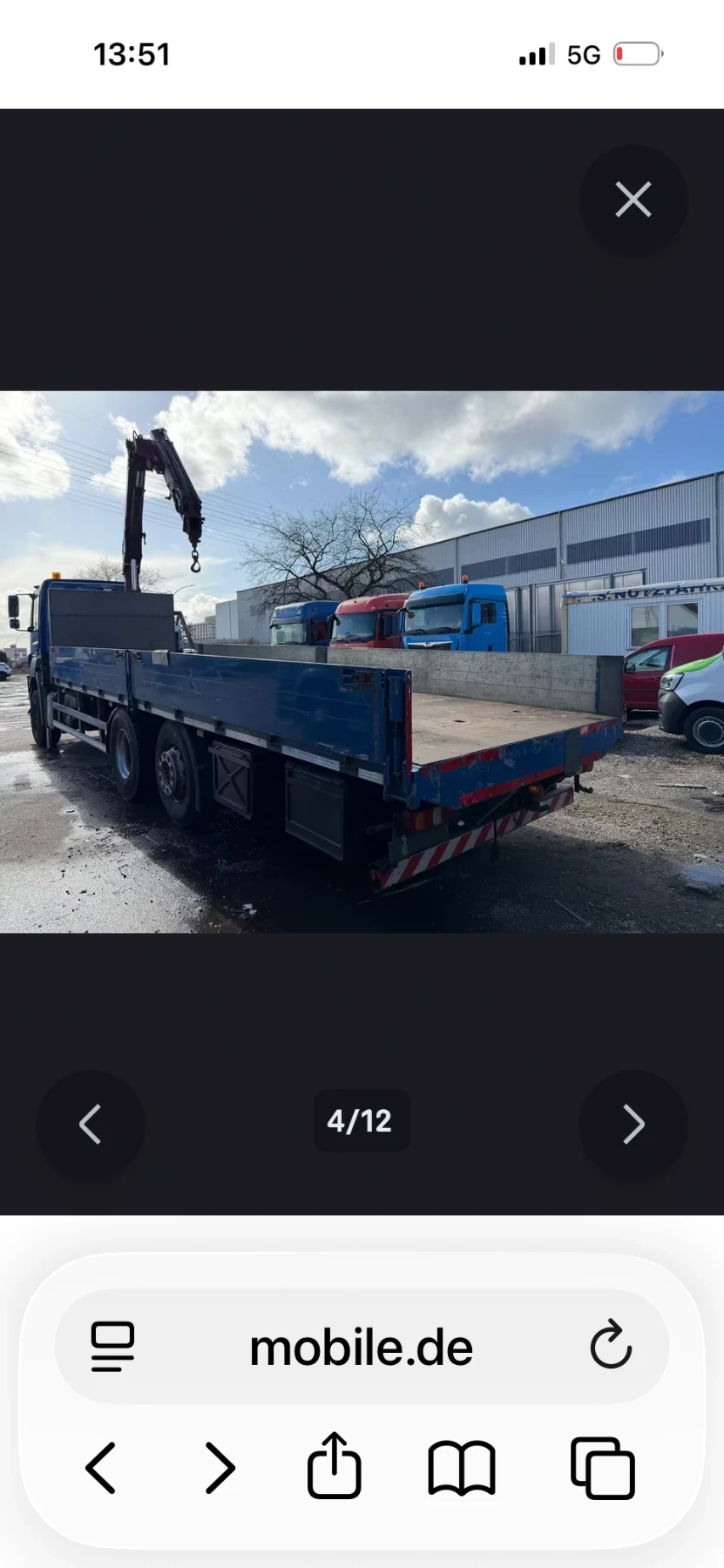 Mercedes-Benz 2540 САМО КРАН 12000 , снимка 4 - Камиони - 55376903