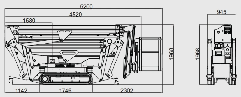 Автовишка Ruthmann 22м 230кг BlueLift SA22, снимка 7 - Индустриална техника - 52633547