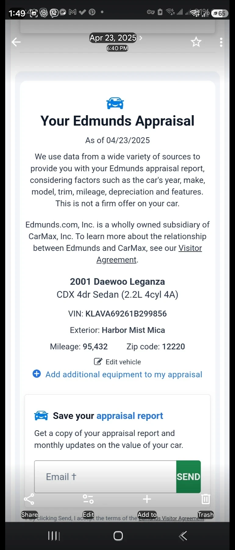 Daewoo Leganza, снимка 4 - Автомобили и джипове - 56132513