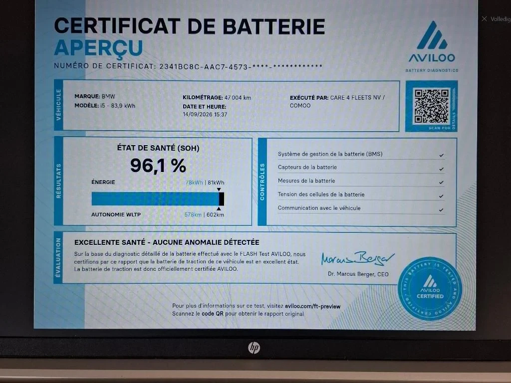 BMW i5 M60 XDRIVE 96.1% SoH Leather LED NAVI, снимка 15 - Автомобили и джипове - 56220197