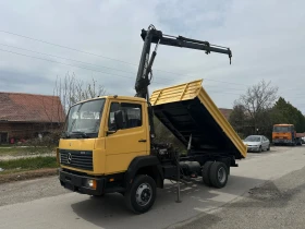 Mercedes-Benz 814 EcoPower* Тристранен самосвал* Hiab060* Топ състоя