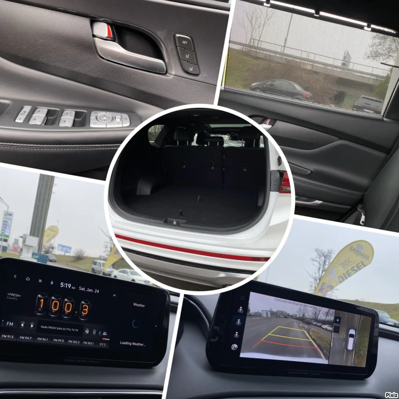 Hyundai Santa fe 2.5T/HTRAC/CALLIGRAPHY/98хил.км !, снимка 16 - Автомобили и джипове - 52527660