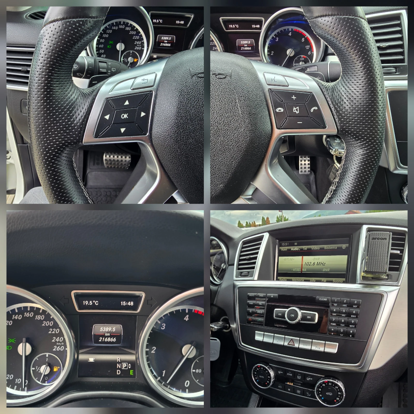 Mercedes-Benz ML 250 AMG-Optik, Pano, 4-matic!, снимка 11 - Автомобили и джипове - 54511130