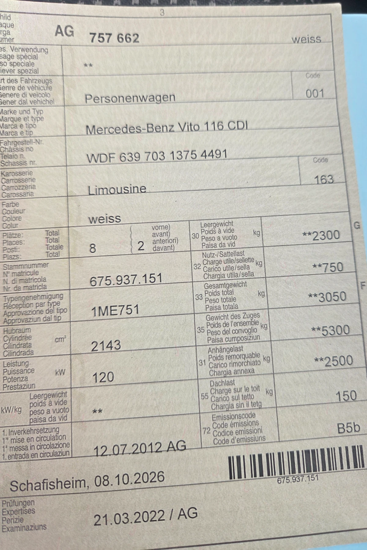 Mercedes-Benz Vito BLUEEFFICIENCY  116 CDI  7+ 1, 6 �.� SWISS  | Mobile.bg � ����������� 17