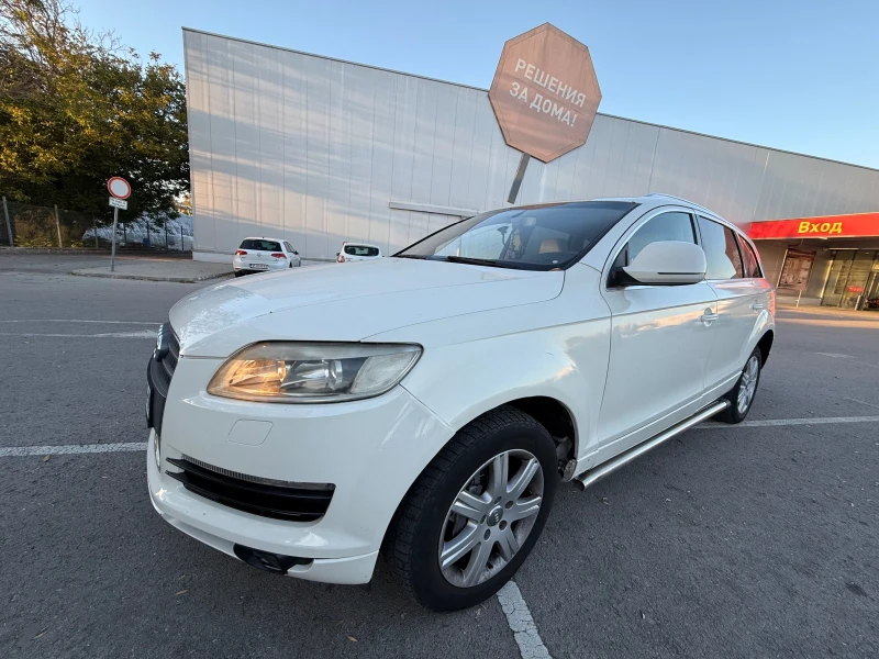 Audi Q7 3.0D* НА* ПРУЖИНИ* Снежно* Бял, снимка 1 - Автомобили и джипове - 47538312