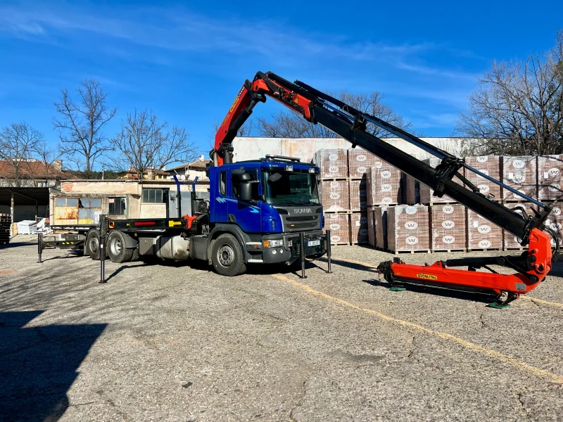 Scania P 380 Кран PALFINGER PK29002 jibb PJ060, снимка 5 - Камиони - 53232424