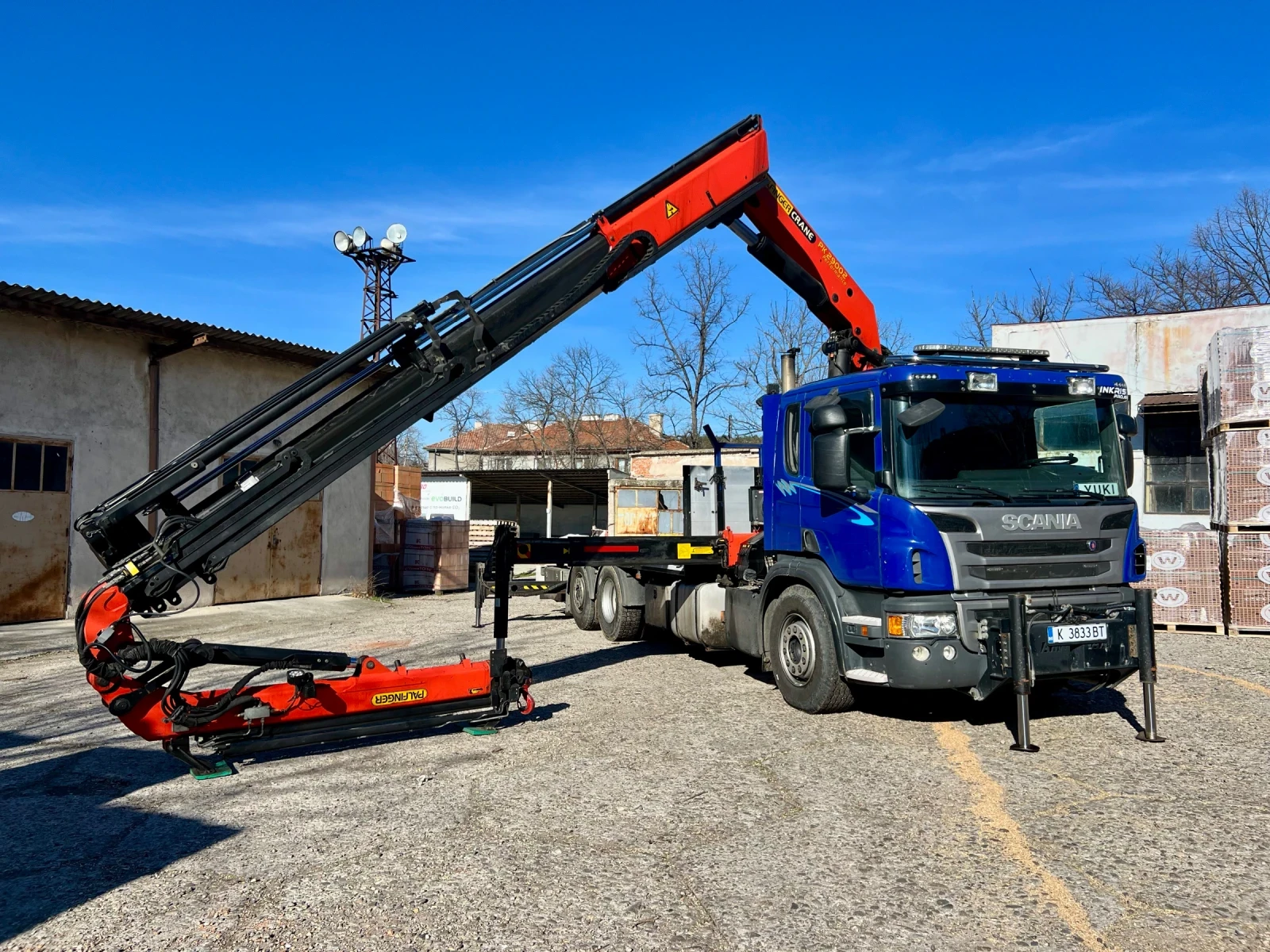 Scania P 380 Кран PALFINGER PK29002 jibb PJ060 - изображение 2