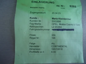 Гуми с джанти Continental 195/70R16, снимка 10