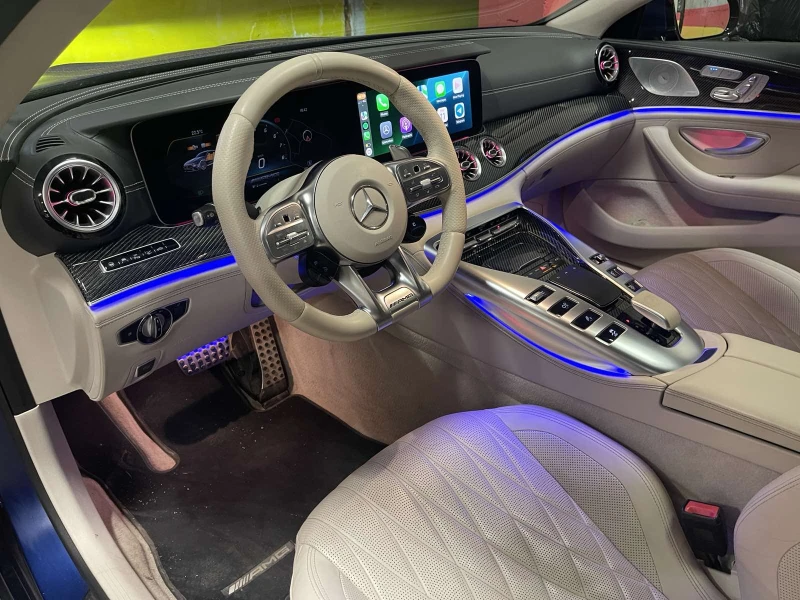 Mercedes-Benz AMG GT 63s 4matic+ / Ceramic / Designo / Manufakur / Full, снимка 6 - Автомобили и джипове - 52616354