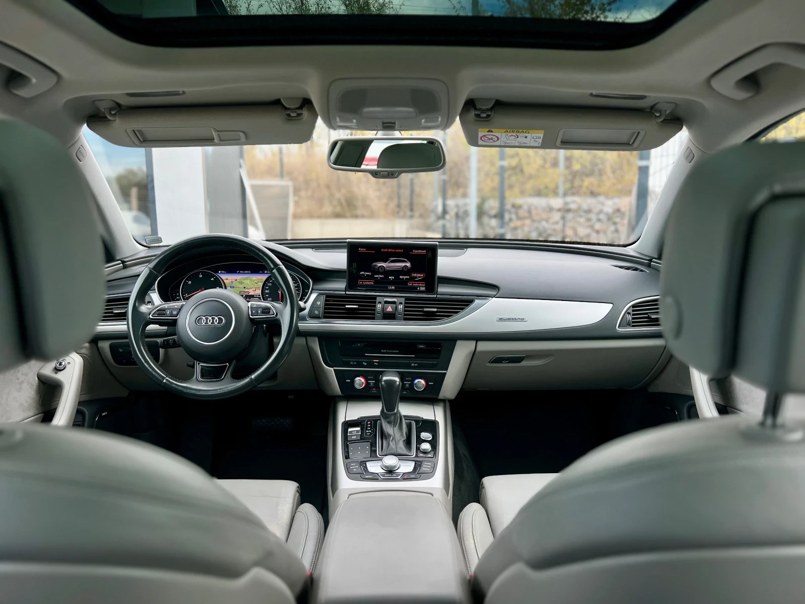 Audi A6 S-LINE / ПАНОРАМА / РЕАЛНИ КИЛОМЕТРИ / КОЖЕН САЛОН - изображение 7